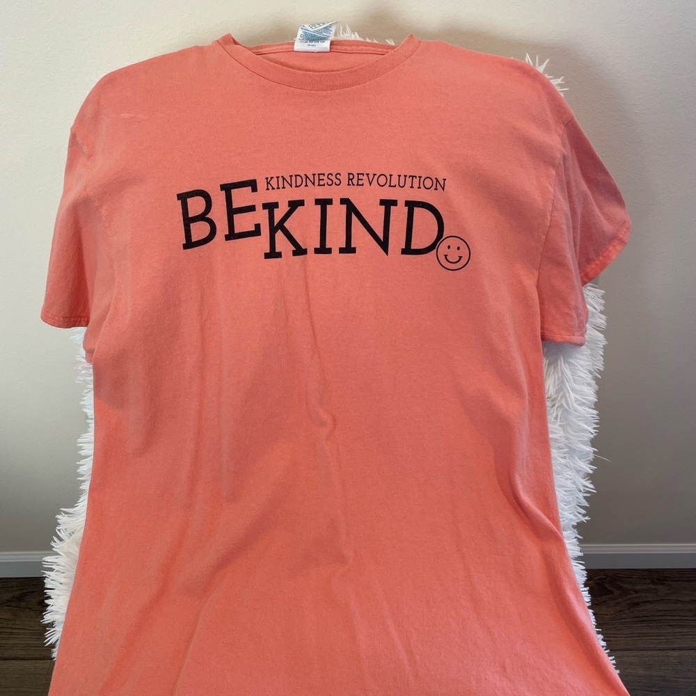 Gildan Coral 'Be Kind' Short Sleeve Tee